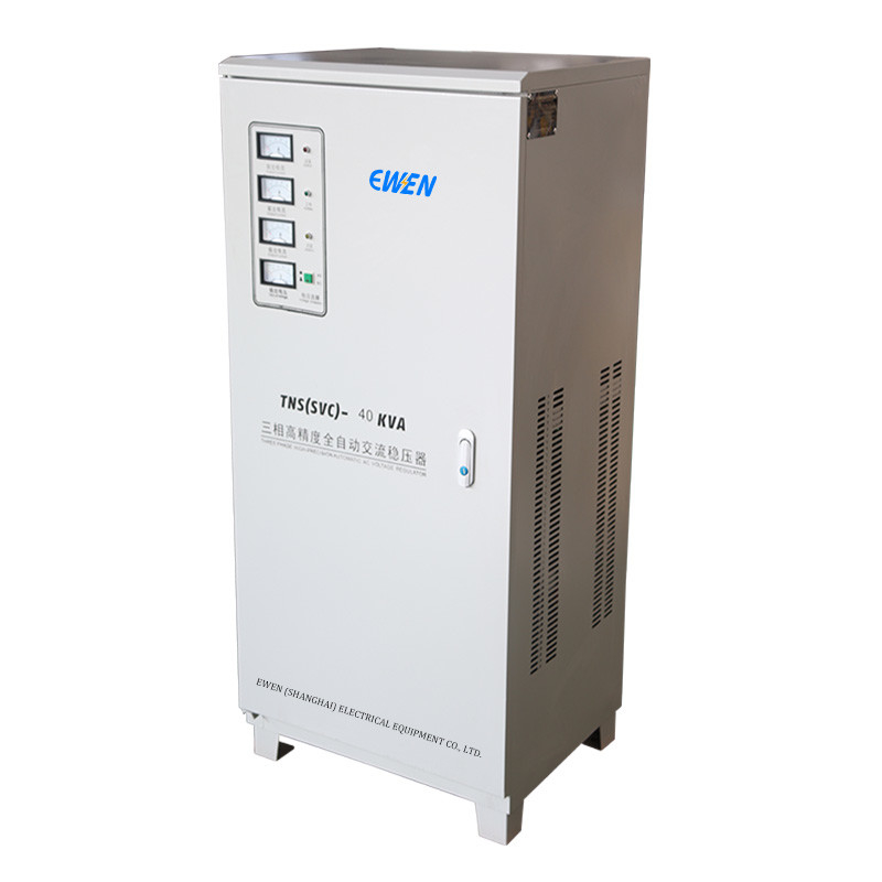 40KVA Üç Fazlı Endüstriyel Voltaj Stabilizatörü AC Güç Servo Otomatik Voltaj Düzenleyicisi 380V 400V 415V 480V
