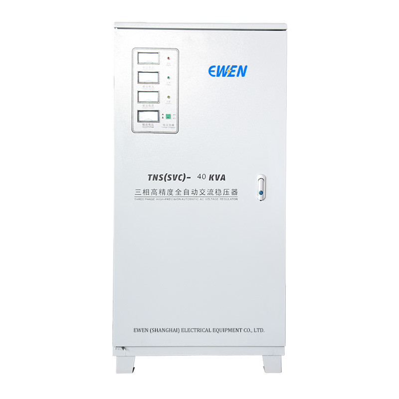 40KVA Üç Fazlı Endüstriyel Voltaj Stabilizatörü AC Güç Servo Otomatik Voltaj Düzenleyicisi 380V 400V 415V 480V