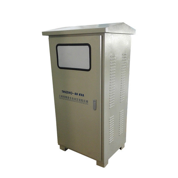 60KVA 3 Fazlı Servo Kontrollü Voltaj Sabitleyici 50Hz 380V 440V Yağmur Korumalı