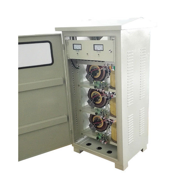 60KVA 3 Fazlı Servo Kontrollü Voltaj Sabitleyici 50Hz 380V 440V Yağmur Korumalı