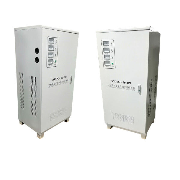 Pointer Metre Alternatif AC 60KVA 3 Fazlı Endüstriyel Otomatik Yüksek hassasiyetli Gerilim Sabitleyici / Regülatör