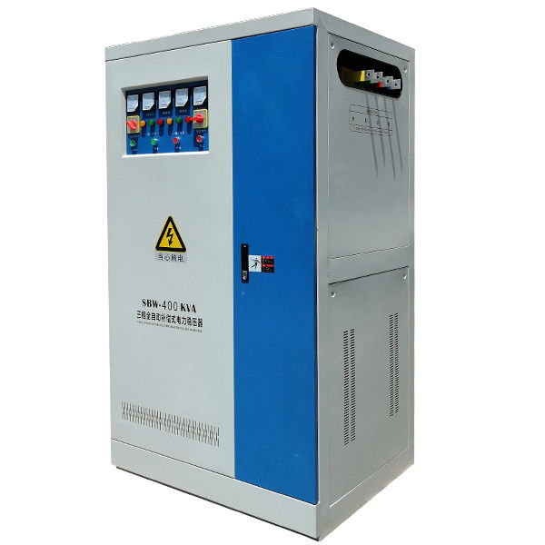 Üç Fazlı Büyük Güç SBW-400KVA AC IP 20 Otomatik Özelleştirilmiş Endüstriyel Voltaj Regülatörü
